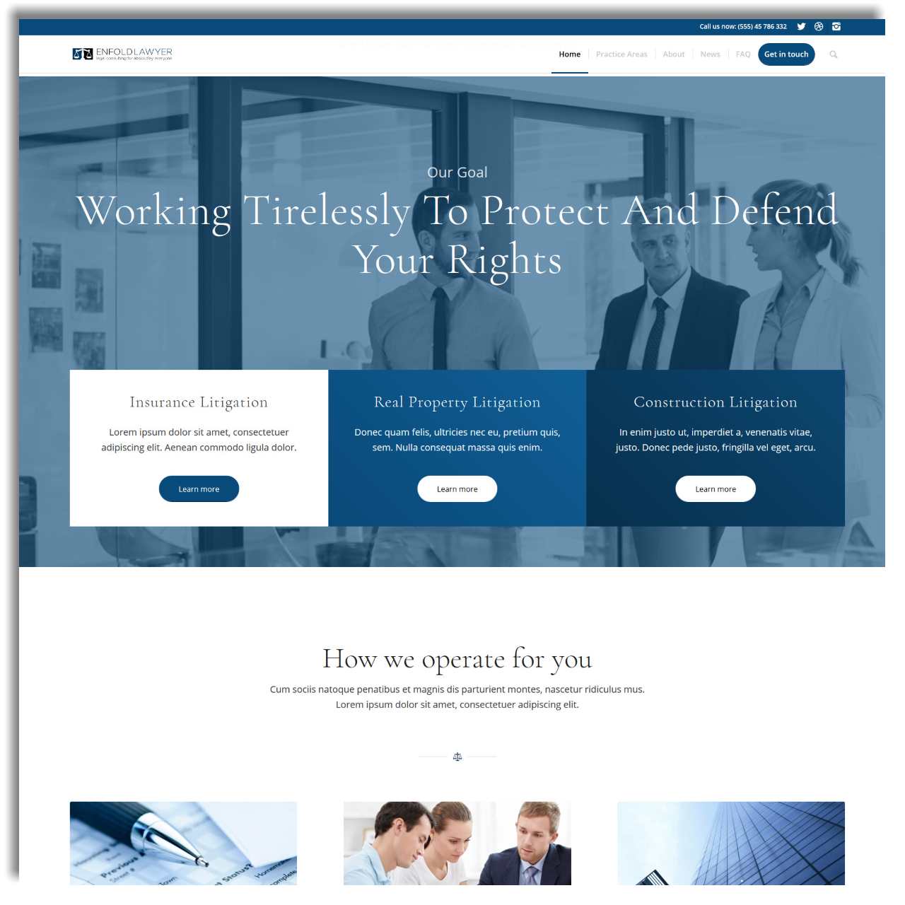 Law firm Website wordpress