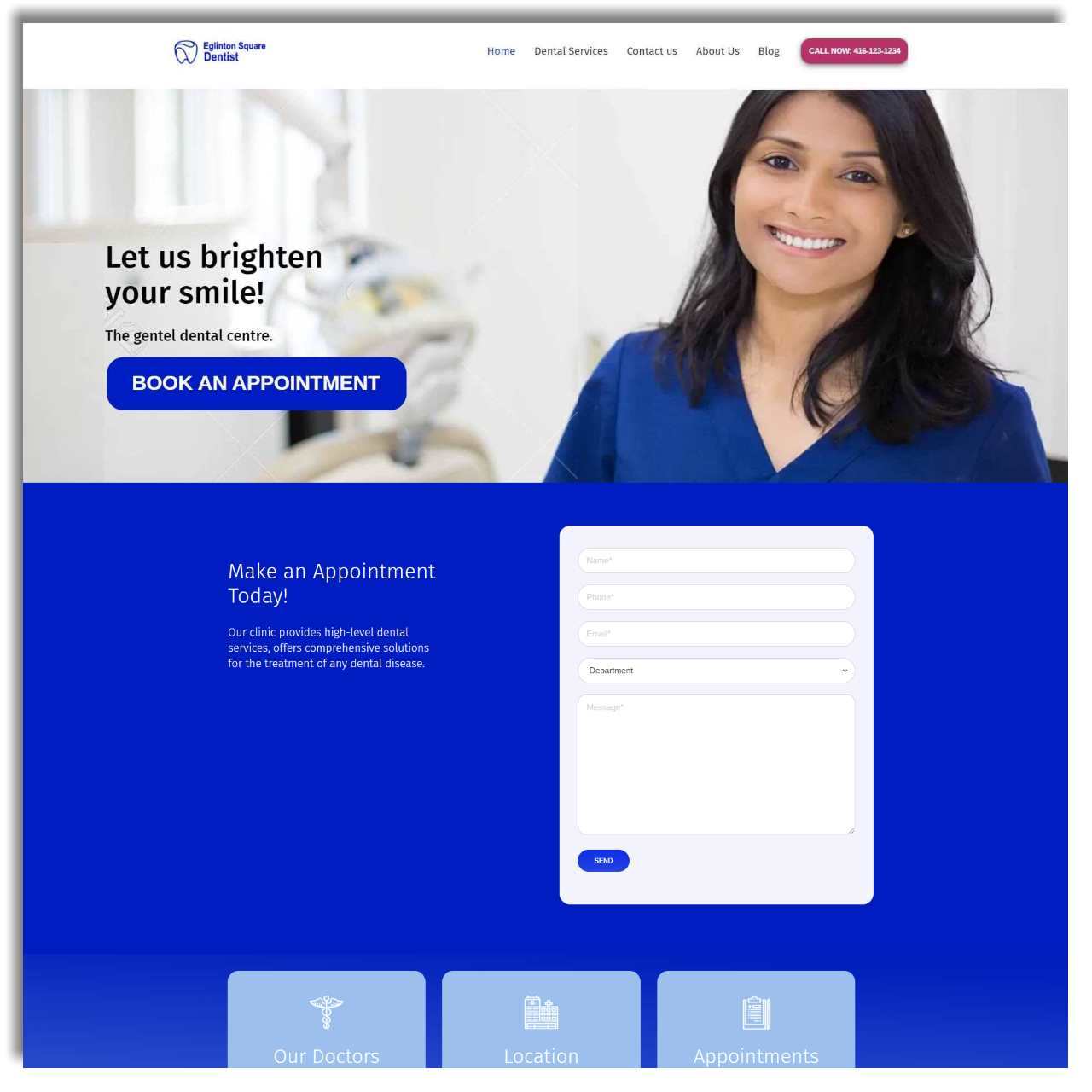 Wordpress Dentist Website